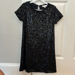 EUC gb Girls brand from Dillards black sequined dress size M